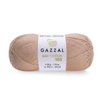 Пряжа Gazzal Baby Cotton 205 (500); Состав: 50% Хлопок, 50% Акрил; 50 гр/205 м
